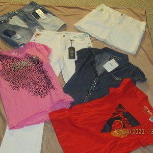GUESS GIRLS SIZE 16(XL) JEANS, SKIRTS, SHIRTS NWT